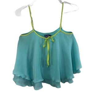 Keds Layered Spaghetti Strap Crop Top